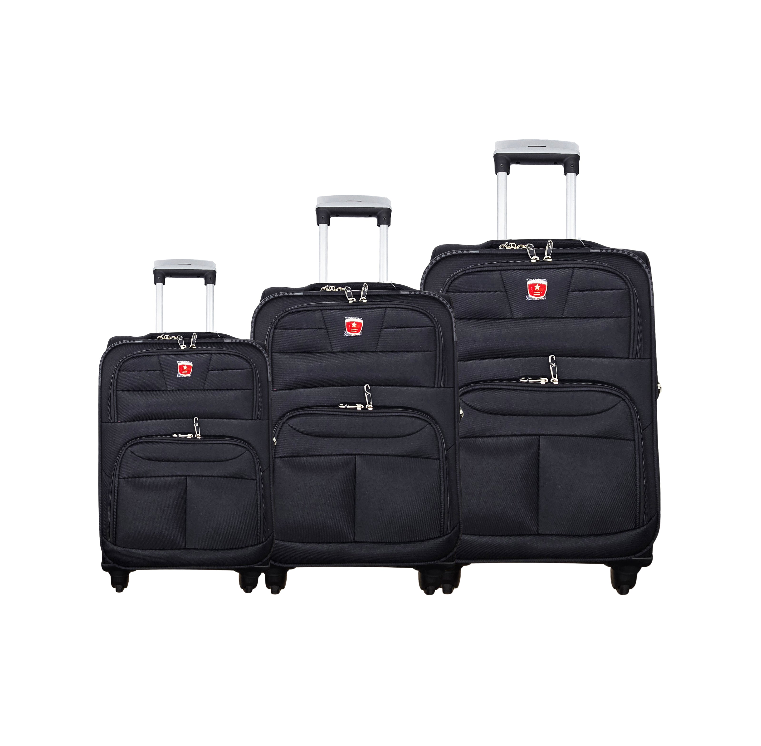 SOFT COVER ABS LIGHT WEIGHT LUGGAGES (BLACK)